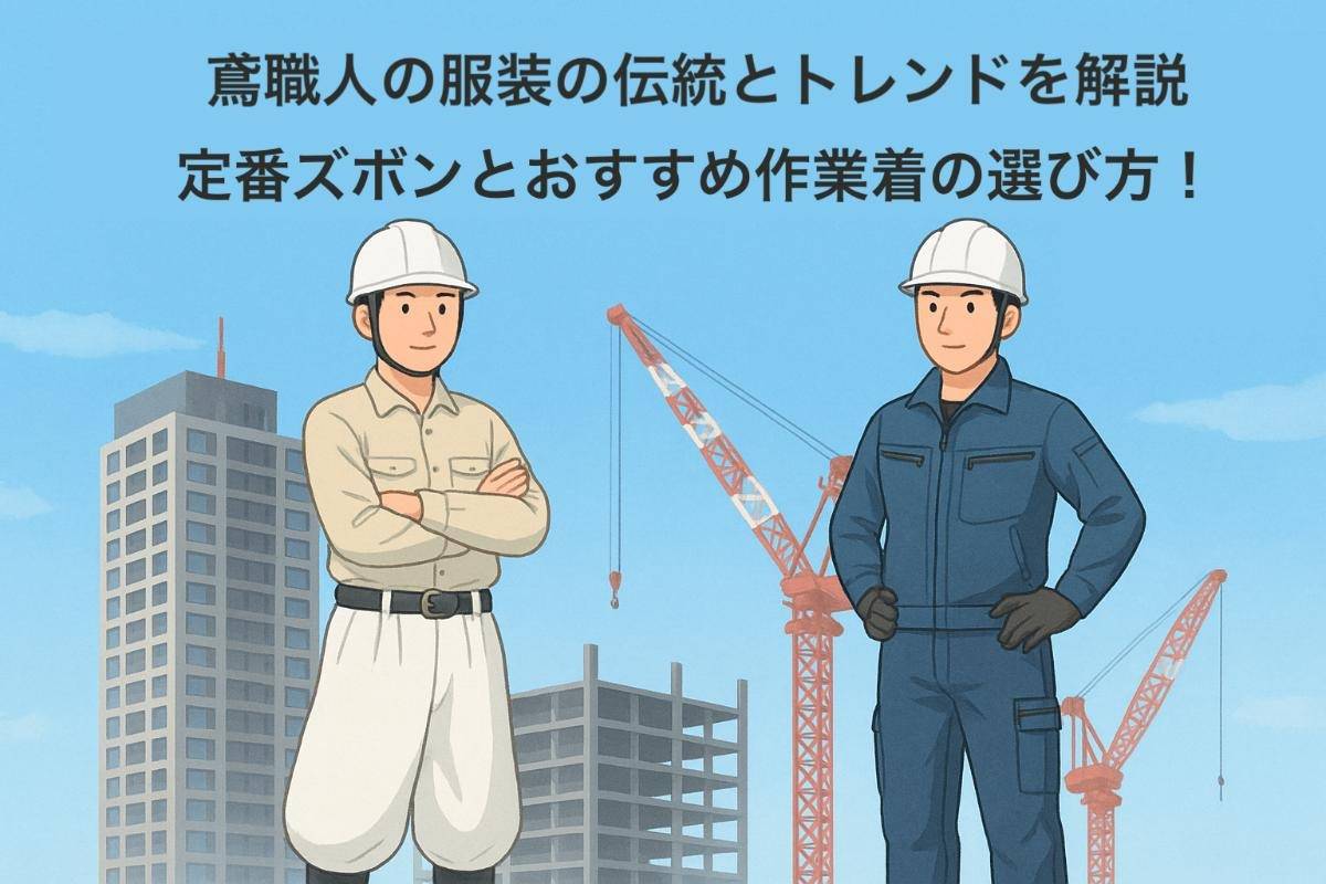 鳶職人の服装の伝統とトレンドを解説｜定番ズボンとおすすめ作業着の選び方！