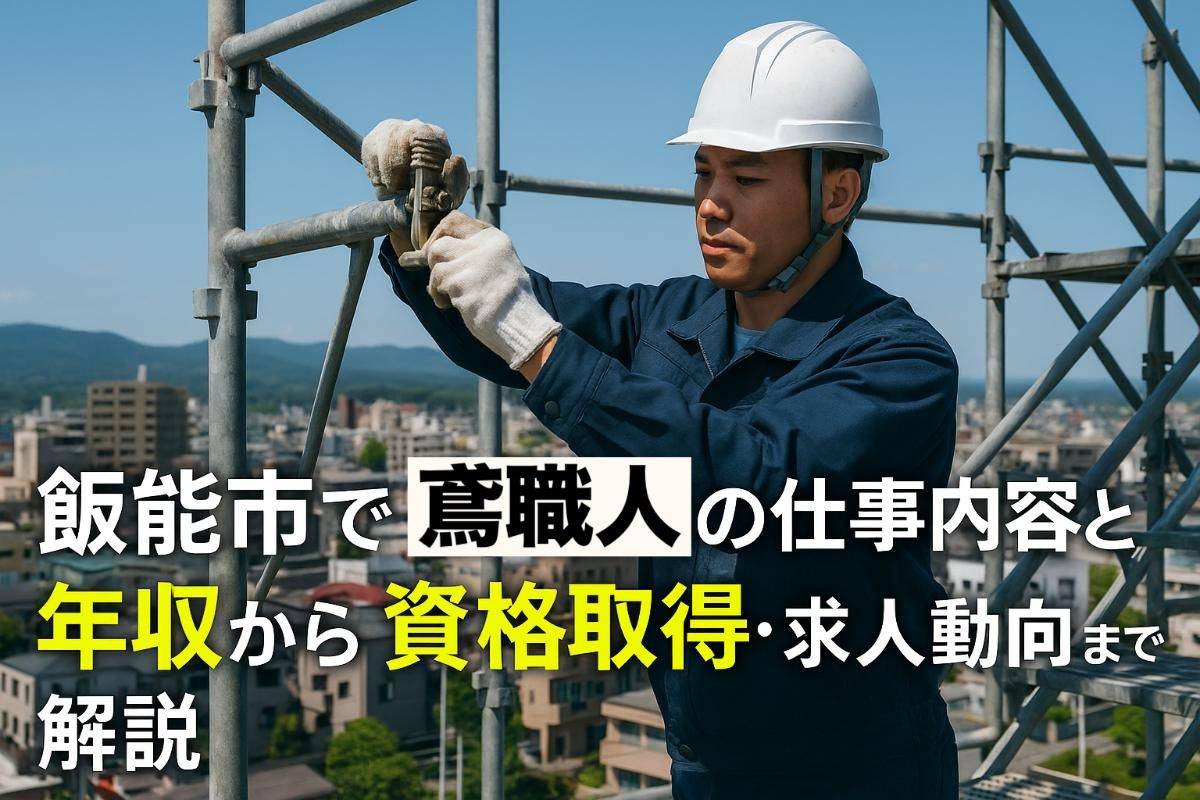 飯能市で鳶職人の仕事内容と年収から資格取得・求人動向まで解説