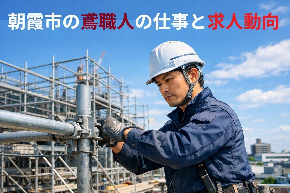 朝霞市の鳶職人が解説する建設現場の仕事と求人動向｜足場・鉄骨・年収データも解説