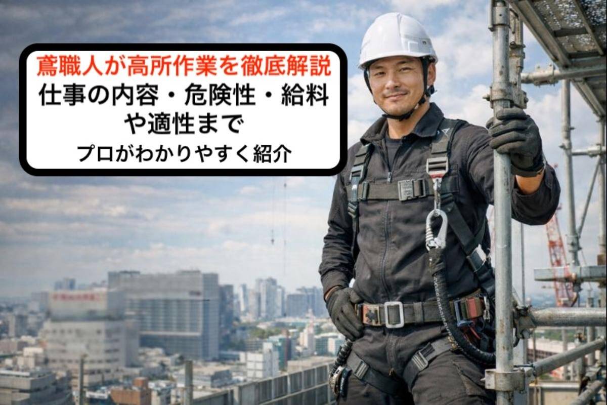 鳶職人が高所作業を徹底解説｜仕事の内容・危険性・給料や適性までプロがわかりやすく紹介