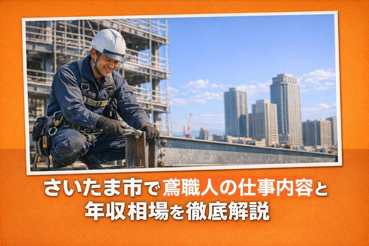 さいたま市で鳶職人の仕事内容と年収相場を徹底解説｜資格や求人選び・現場の1日も紹介