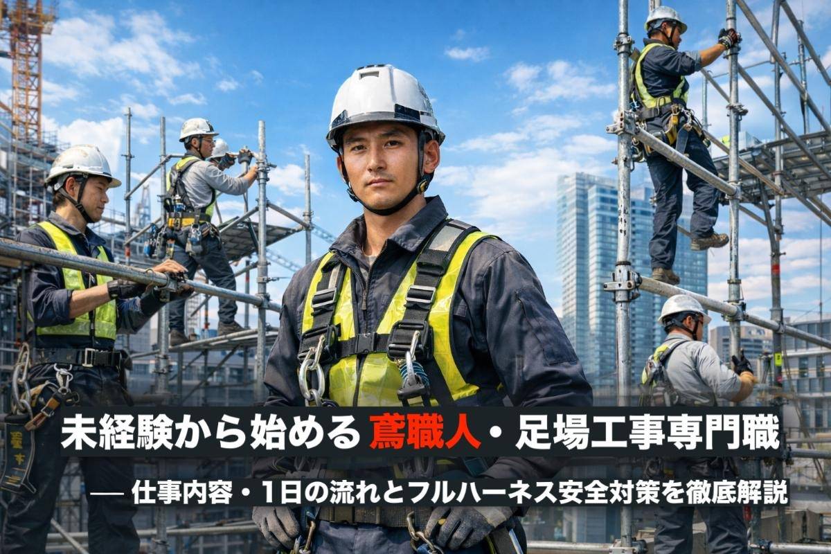 未経験から始める鳶職人・足場工事専門職｜仕事内容・1日の流れとフルハーネス安全対策を徹底解説