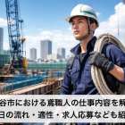 越谷市における鳶職人の仕事内容を解説｜1日の流れ・適性・求人応募なども紹介